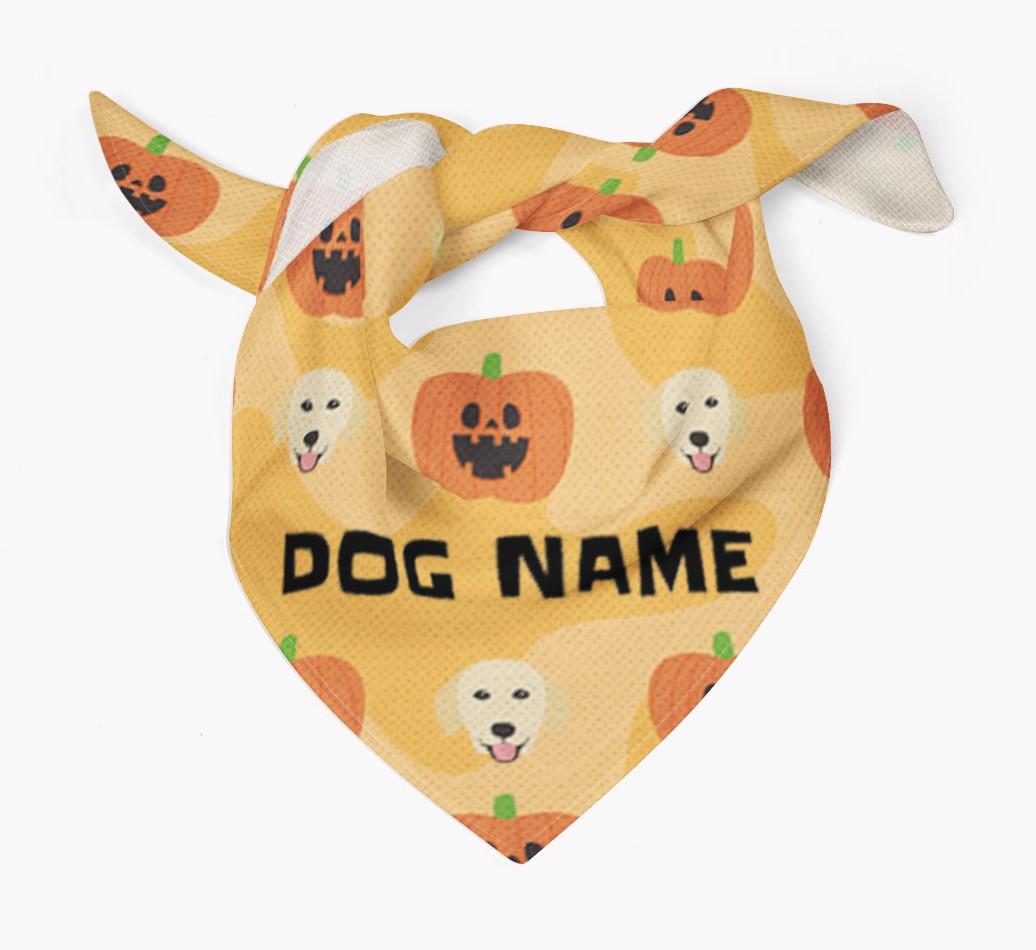 Pumpkin Pattern - Personalized {breedFullName} Bandana