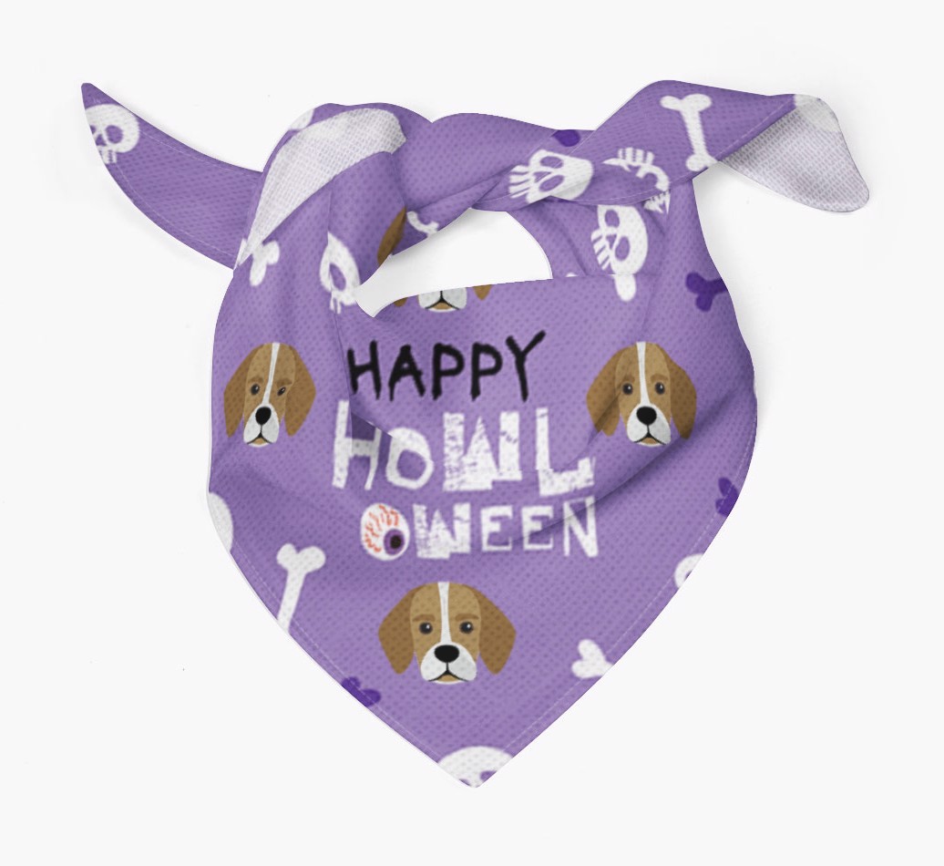 'Happy Howloween - Personalized {breedFullName} Bandana