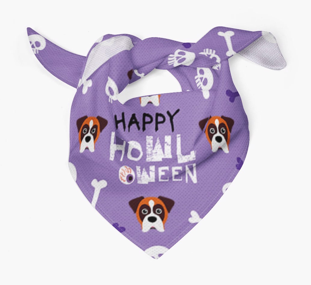 'Happy Howloween - Personalized {breedFullName} Bandana