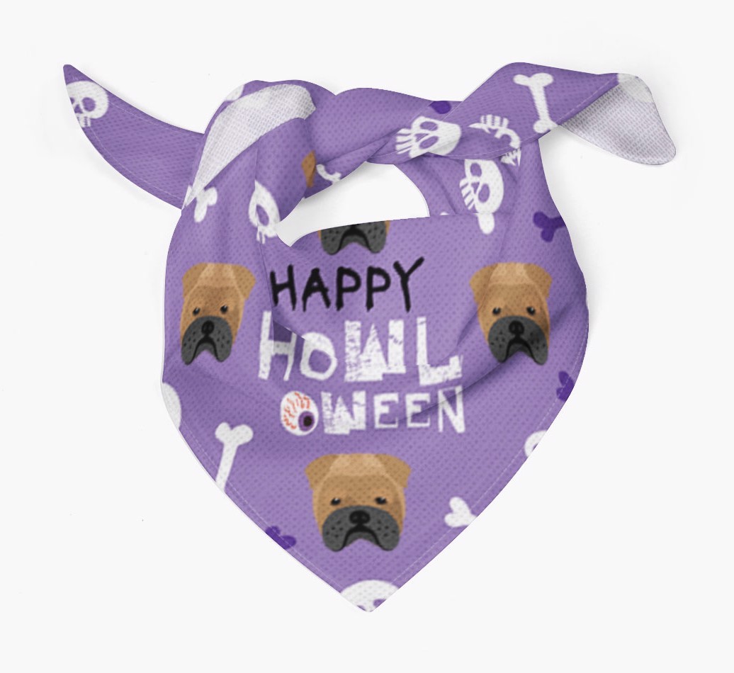 'Happy Howloween - Personalized {breedFullName} Bandana