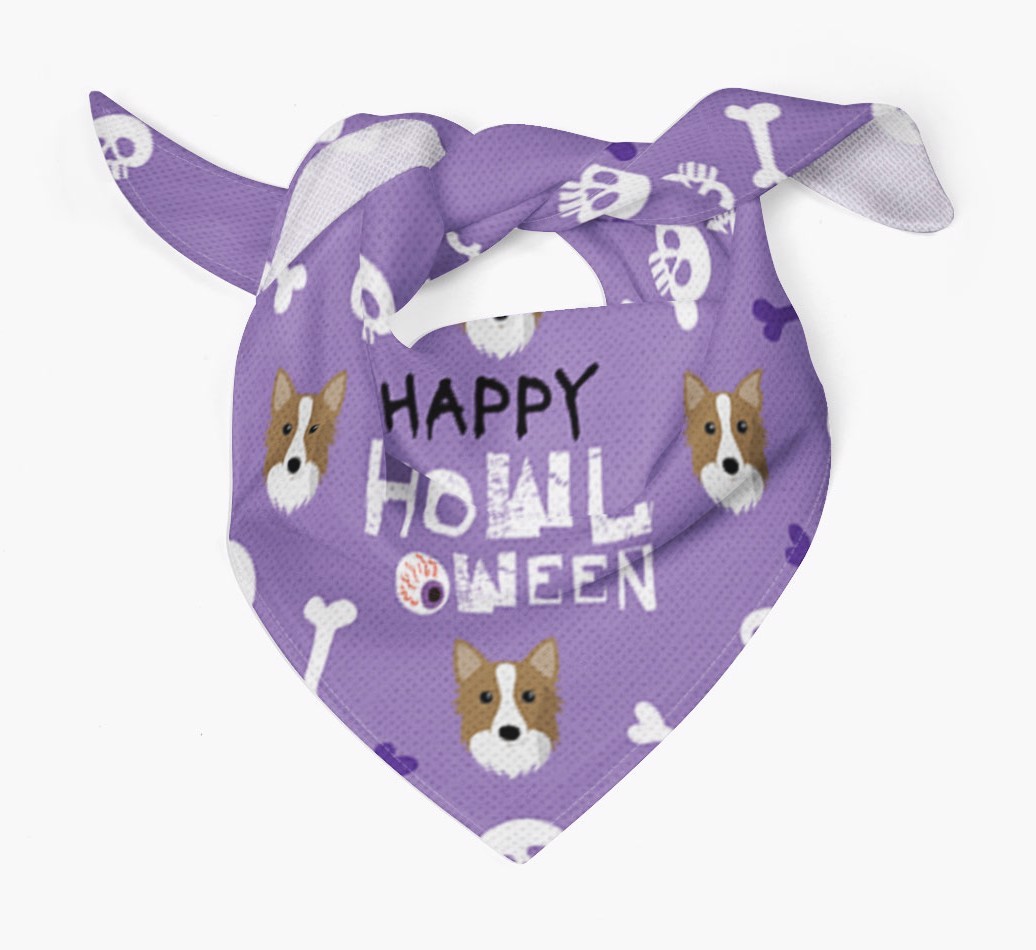 'Happy Howloween - Personalized {breedFullName} Bandana