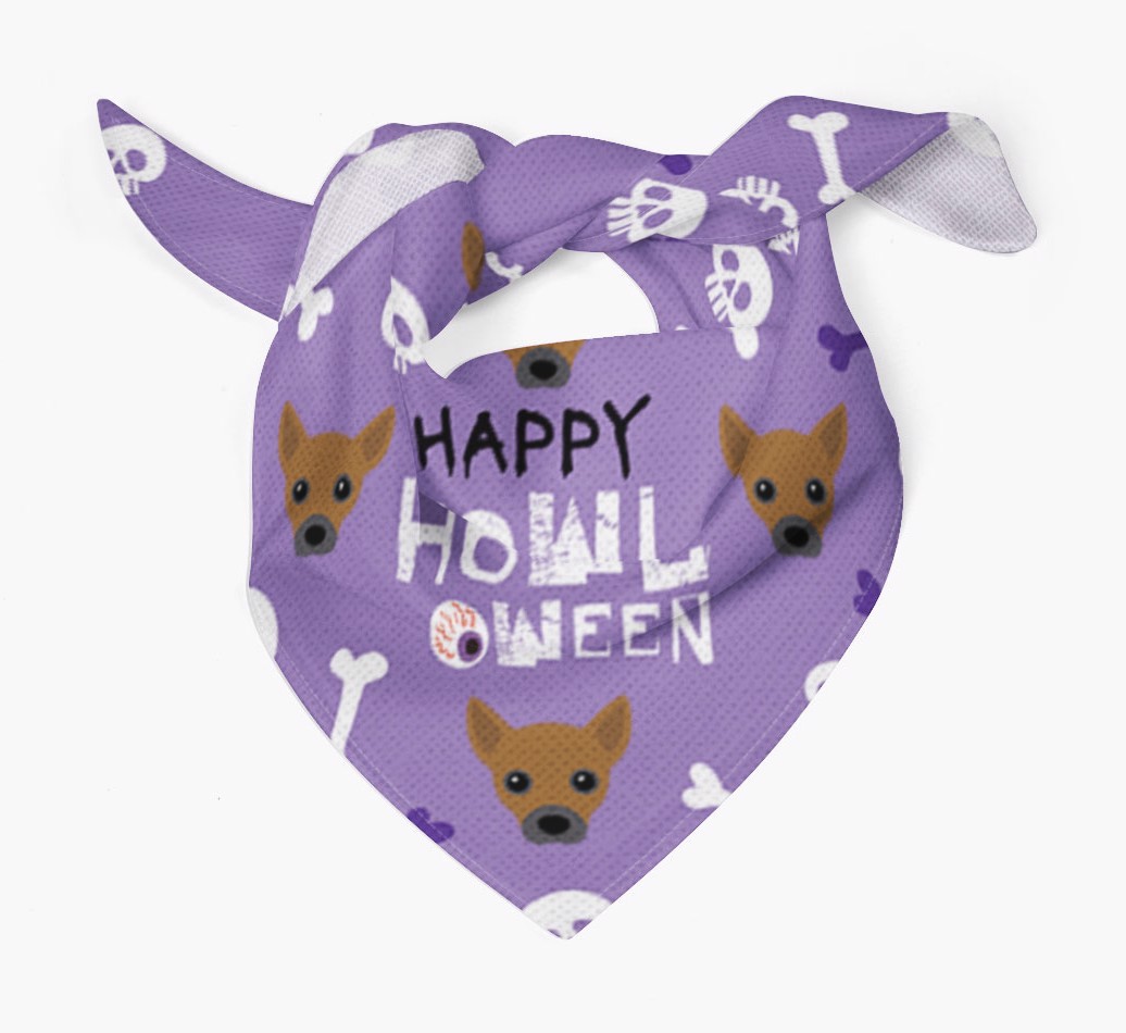 'Happy Howloween - Personalized {breedFullName} Bandana