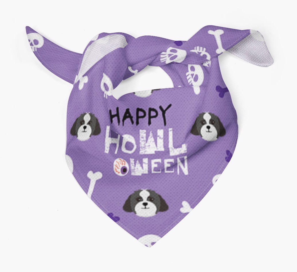 'Happy Howloween - Personalized {breedFullName} Bandana