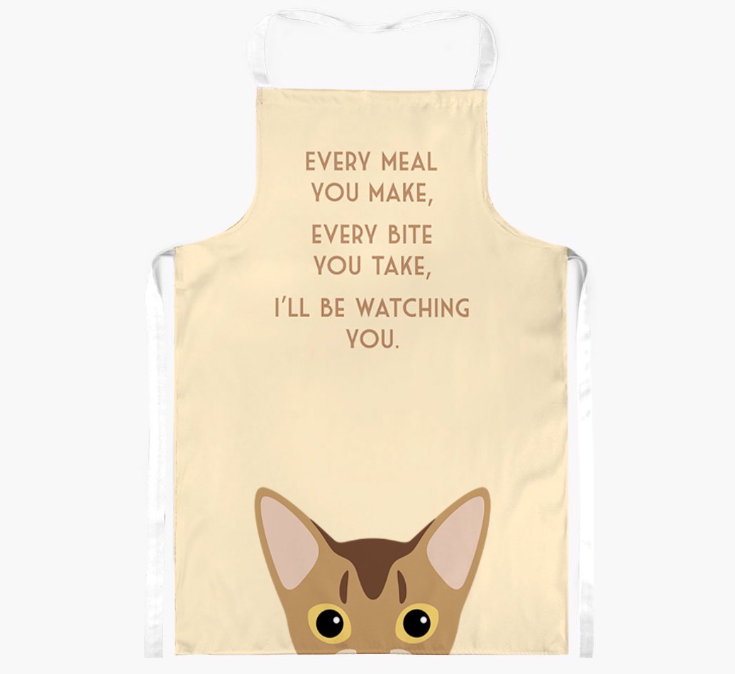 I'll Be Watching You: Personalised {breedShortName} Apron