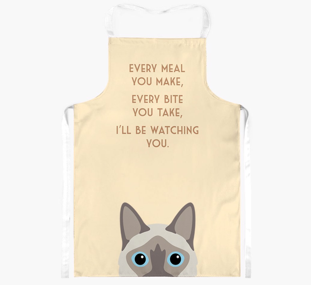 I'll Be Watching You: Personalised {breedShortName} Apron