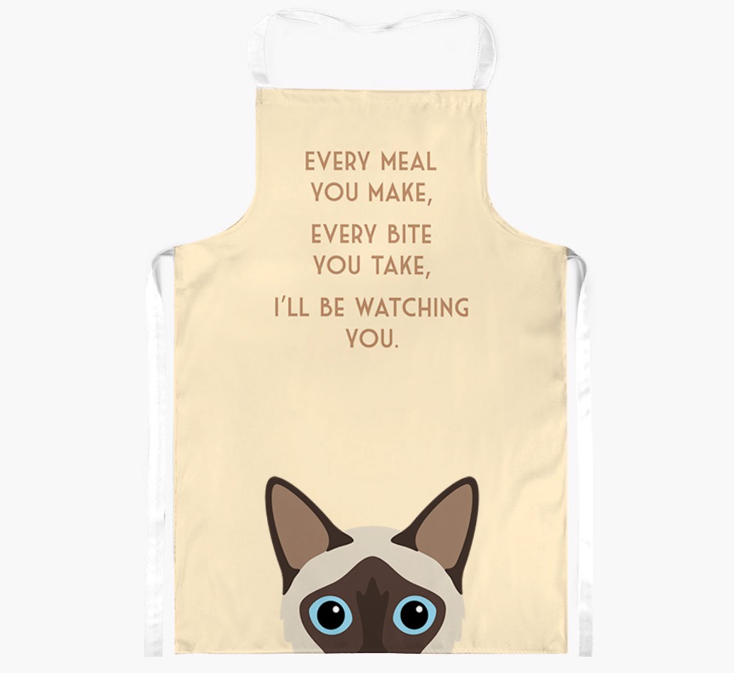 I'll Be Watching You: Personalised {breedShortName} Apron
