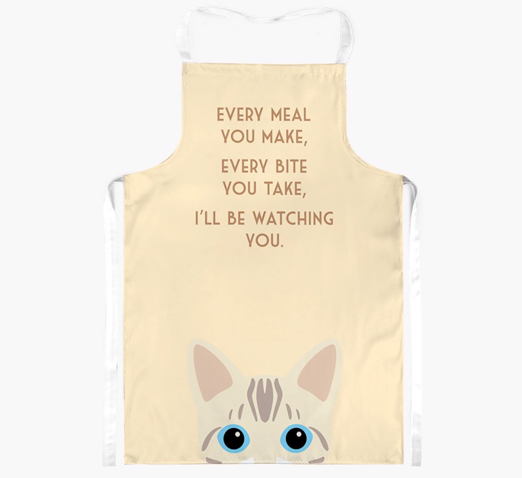 I'll Be Watching You: Personalised {breedShortName} Apron