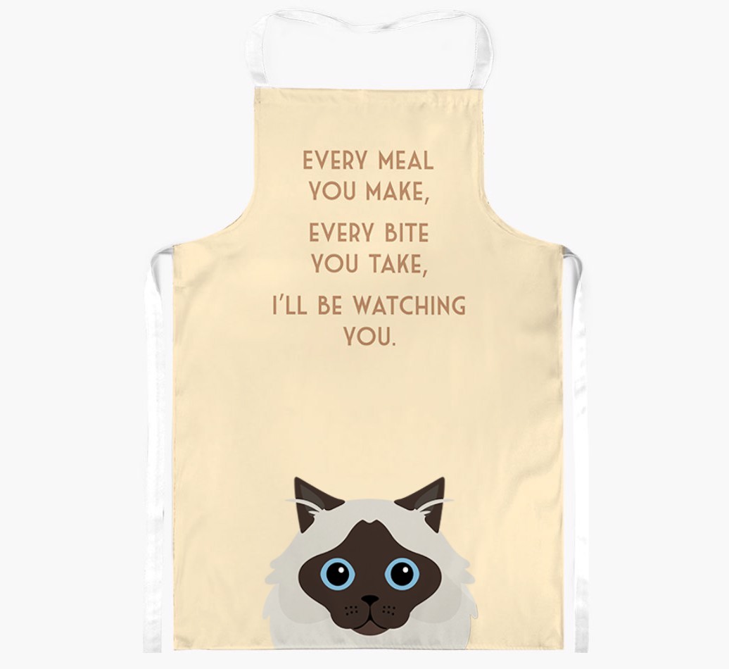 I'll Be Watching You: Personalised {breedShortName} Apron