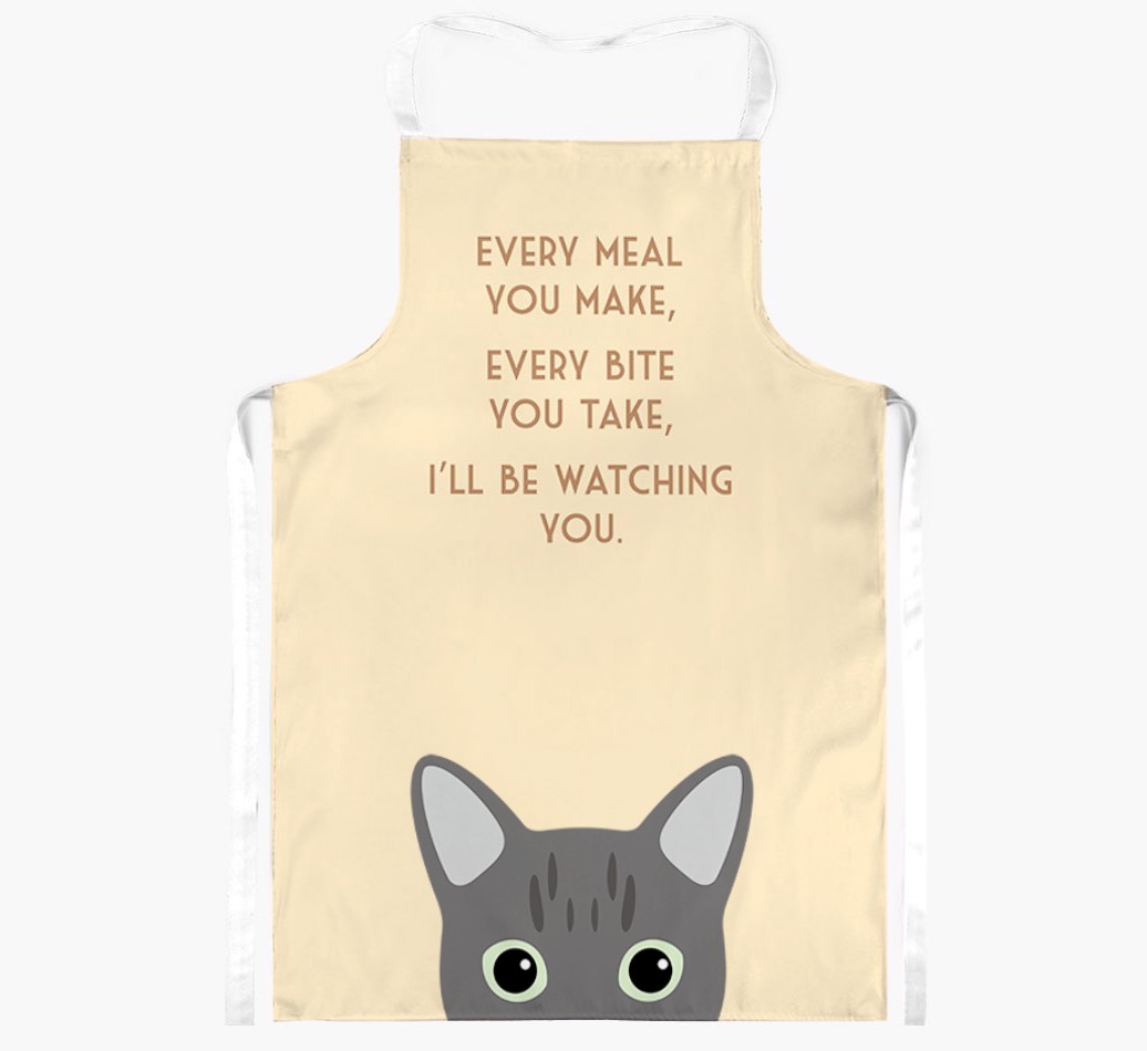 I'll Be Watching You: Personalised {breedShortName} Apron