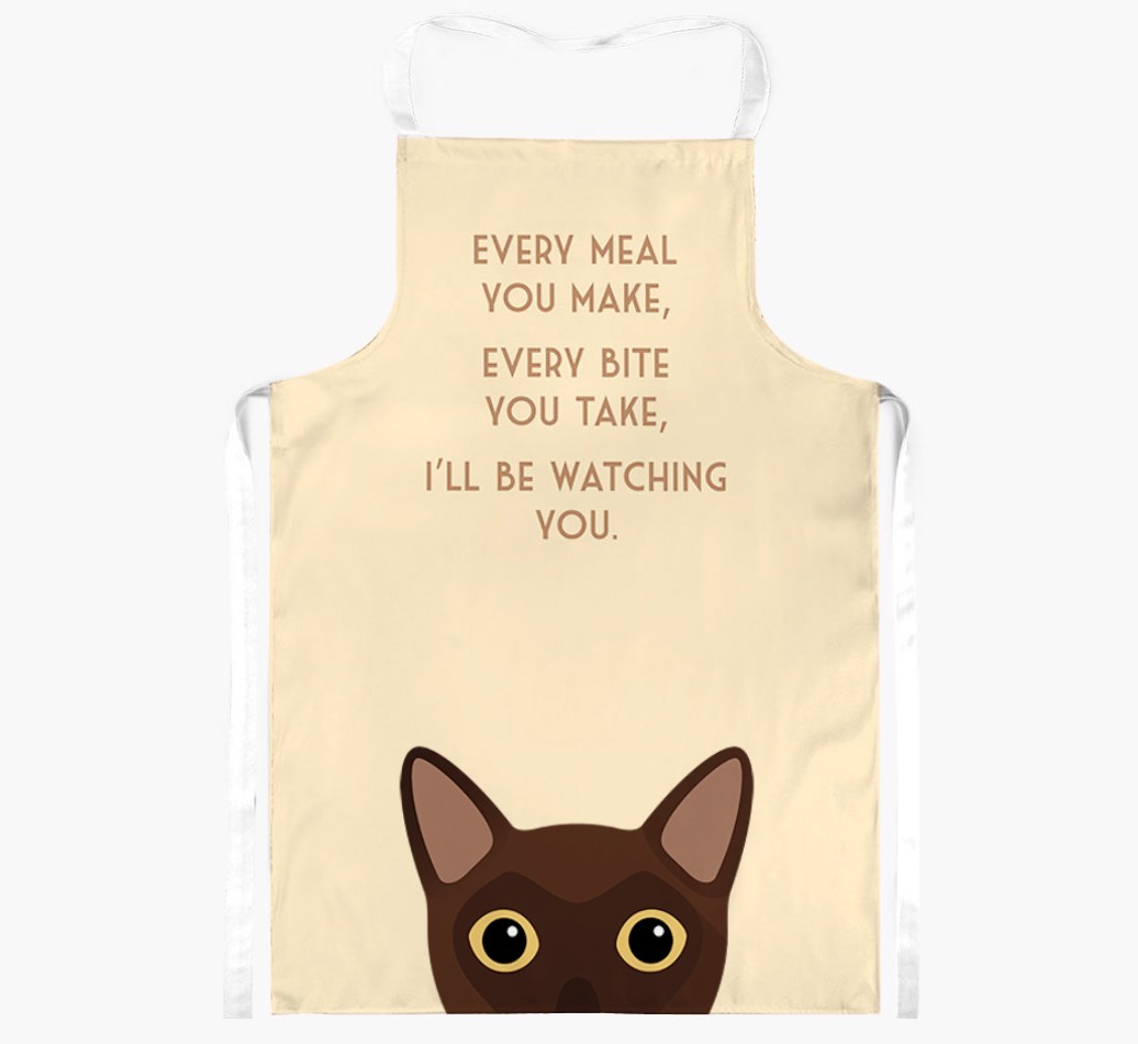 I'll Be Watching You: Personalised {breedShortName} Apron