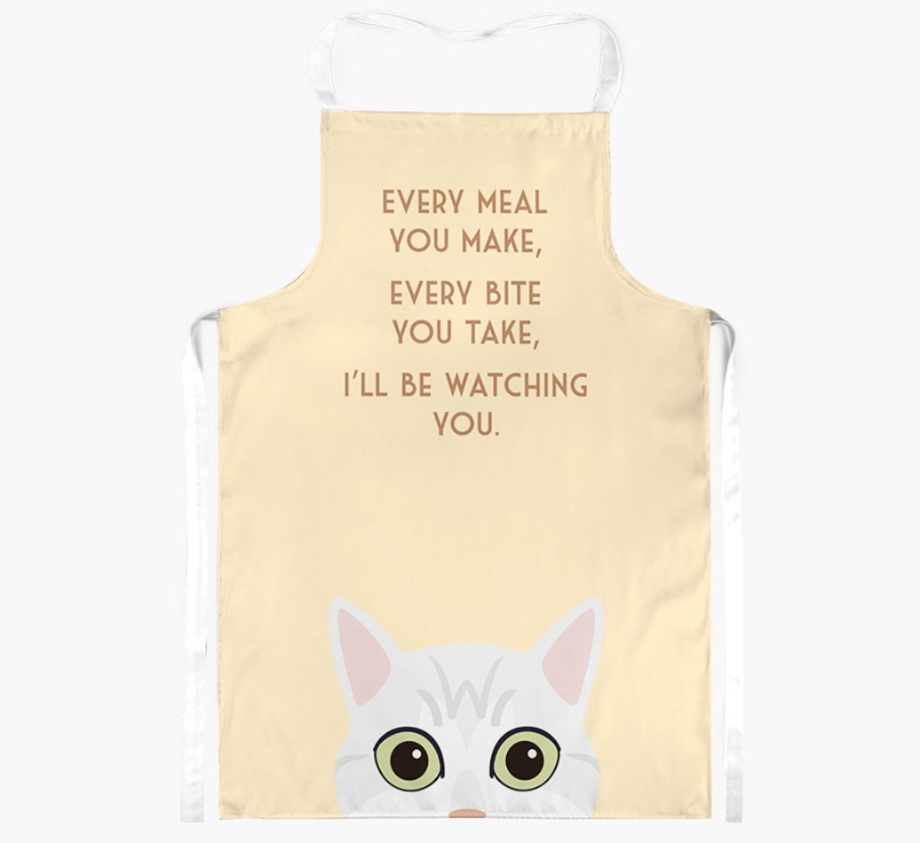 I'll Be Watching You: Personalised {breedShortName} Apron