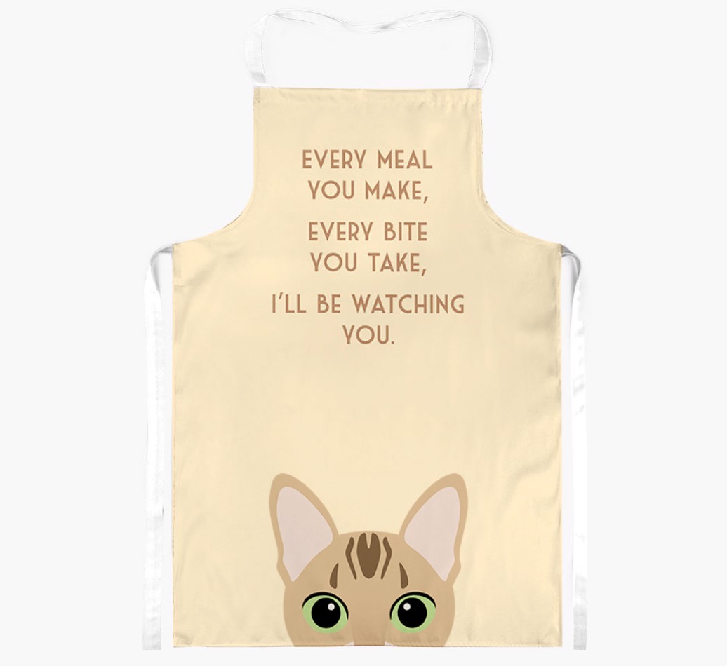 I'll Be Watching You: Personalised {breedShortName} Apron