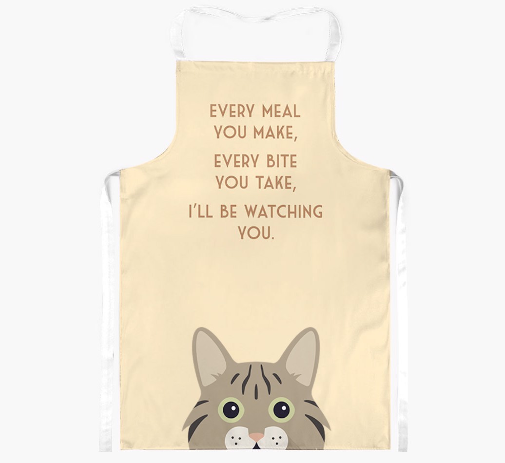 I'll Be Watching You: Personalised {breedShortName} Apron