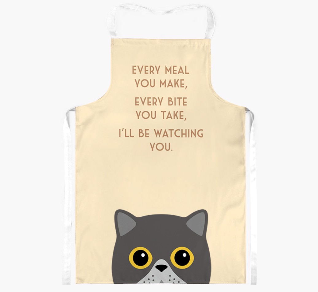 I'll Be Watching You: Personalised {breedShortName} Apron
