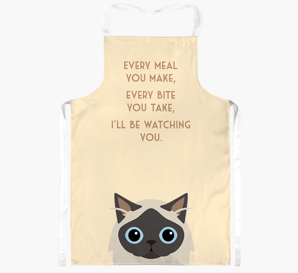 I'll Be Watching You: Personalised {breedShortName} Apron