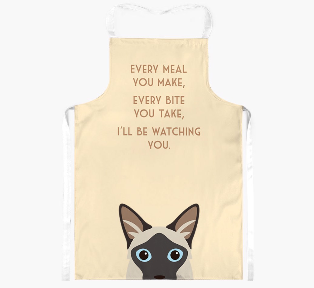 I'll Be Watching You: Personalised {breedShortName} Apron
