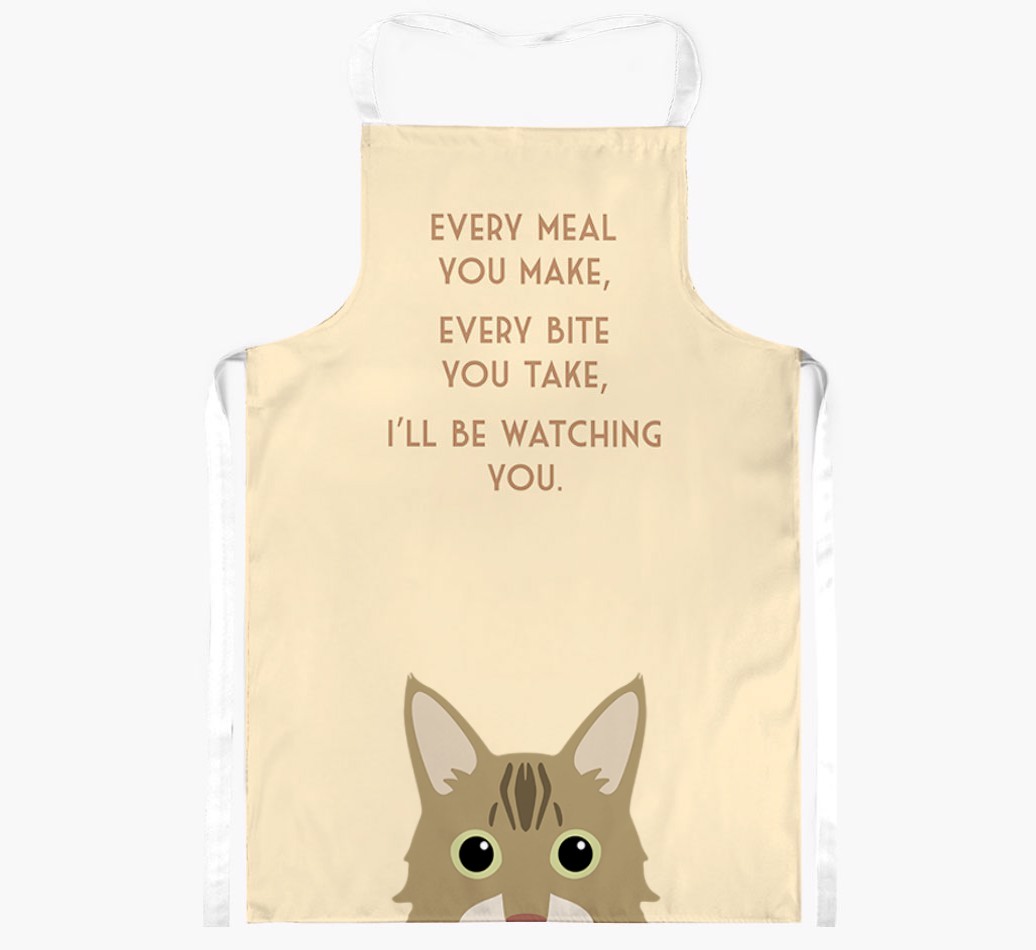 I'll Be Watching You: Personalised {breedShortName} Apron