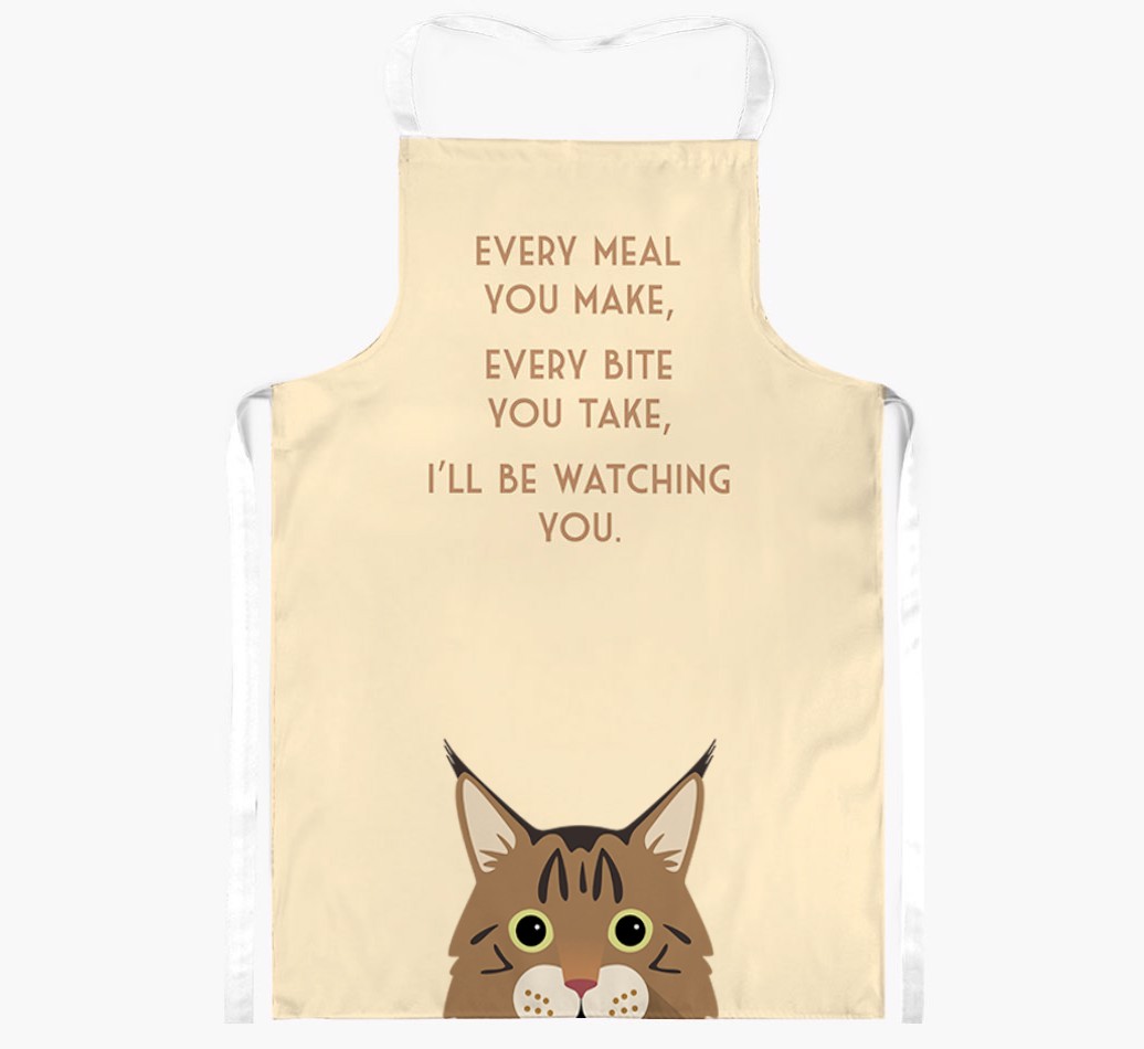 I'll Be Watching You: Personalised {breedShortName} Apron