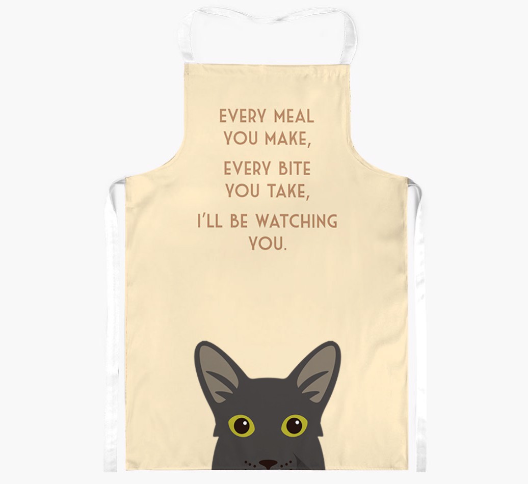 I'll Be Watching You: Personalised {breedShortName} Apron