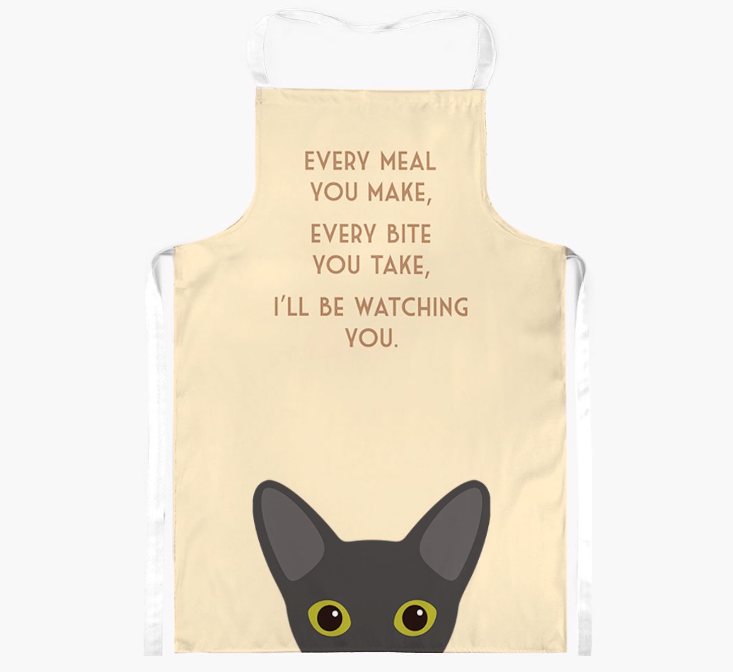 I'll Be Watching You: Personalised {breedShortName} Apron