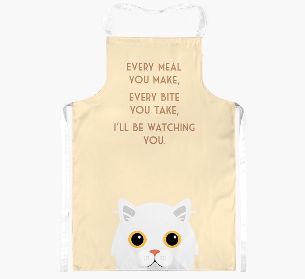 I'll Be Watching You: Personalised {breedShortName} Apron