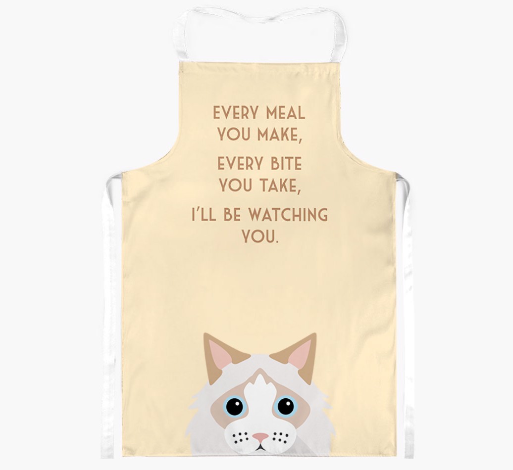 I'll Be Watching You: Personalised {breedShortName} Apron