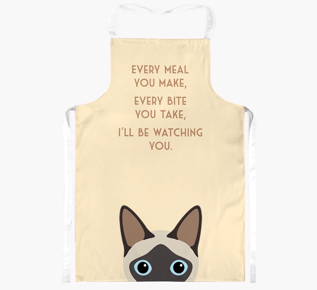 I'll Be Watching You: Personalised {breedShortName} Apron