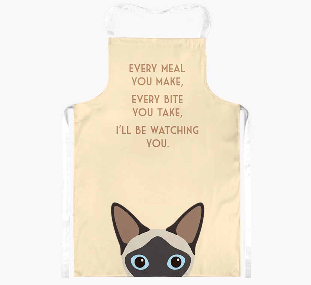I'll Be Watching You: Personalised {breedShortName} Apron