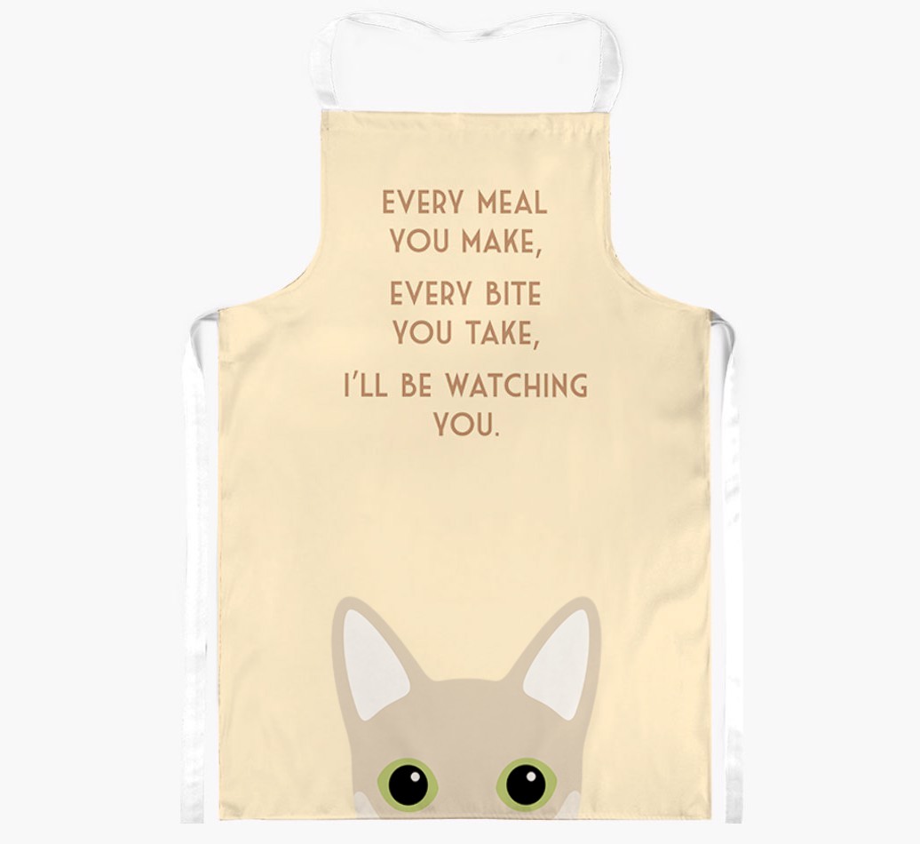I'll Be Watching You: Personalised {breedShortName} Apron