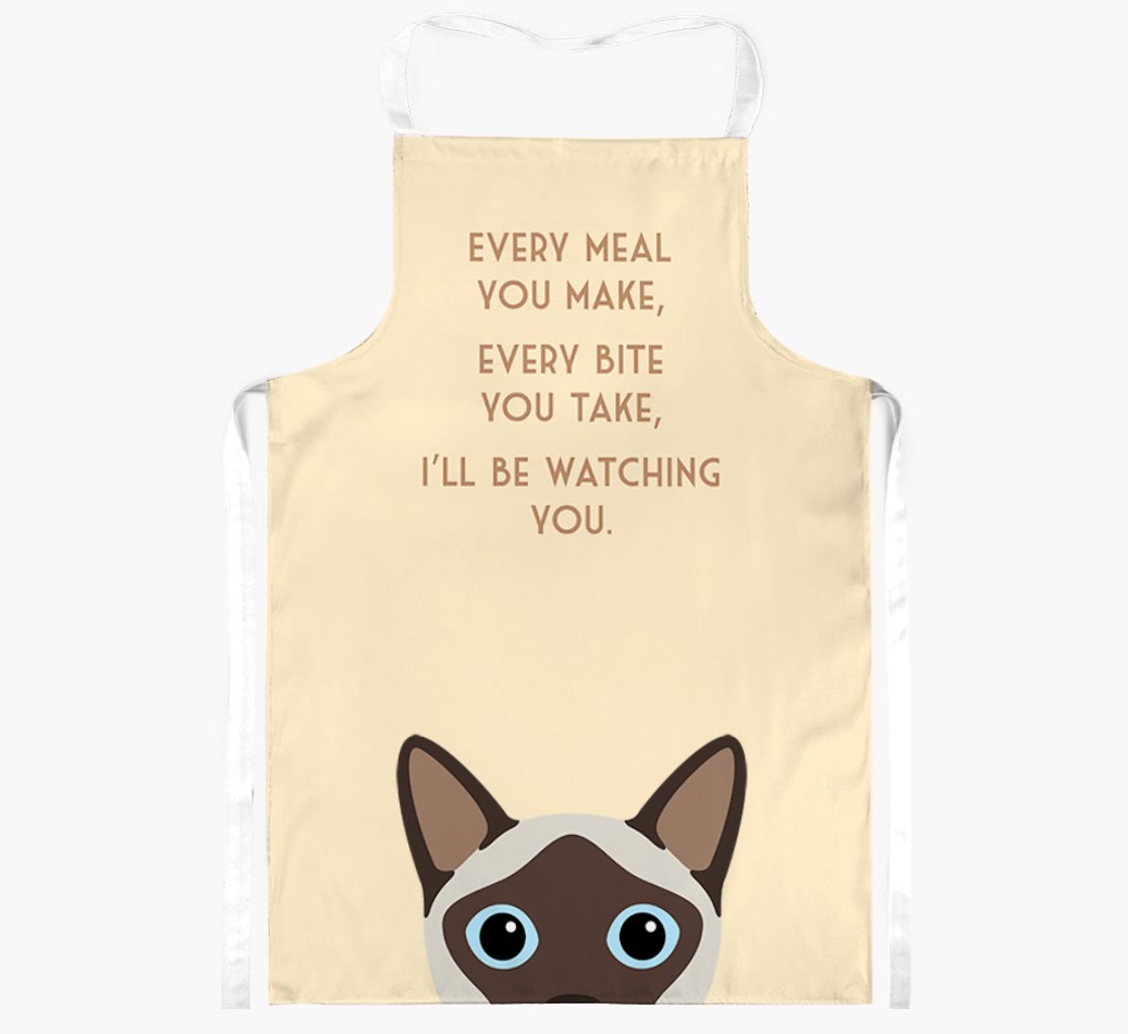 I'll Be Watching You: Personalised {breedShortName} Apron
