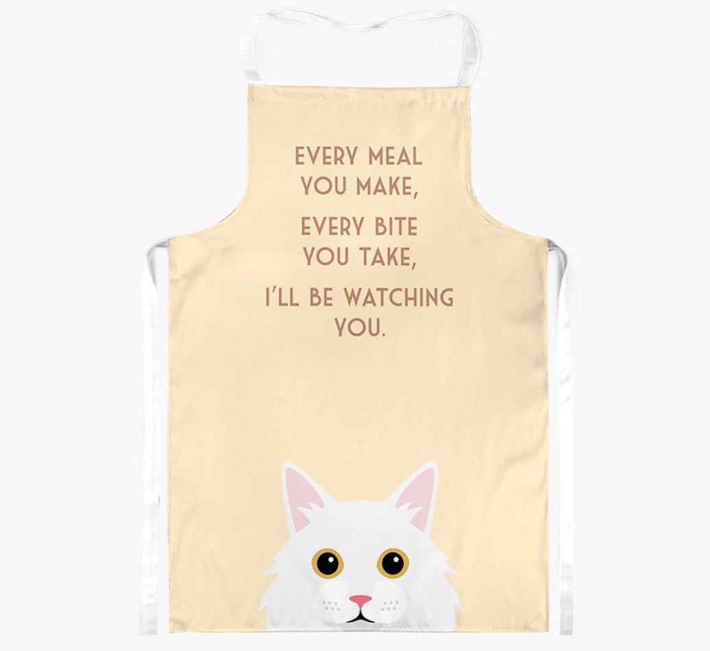 I'll Be Watching You: Personalised {breedShortName} Apron
