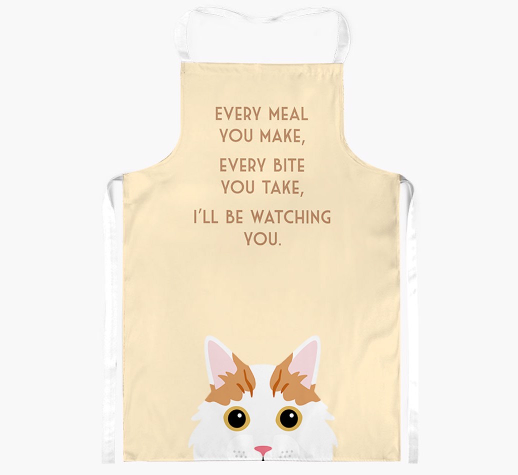 I'll Be Watching You: Personalised {breedShortName} Apron