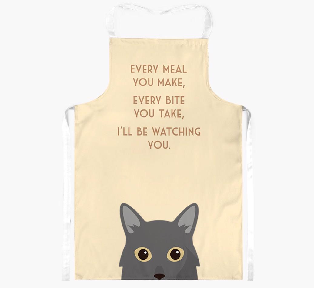 I'll Be Watching You: Personalized {breedShortName} Apron