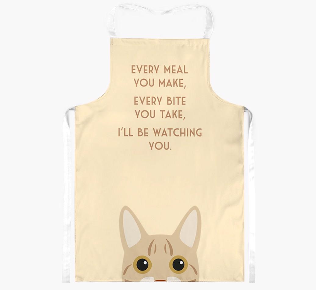 I'll Be Watching You: Personalized {breedShortName} Apron