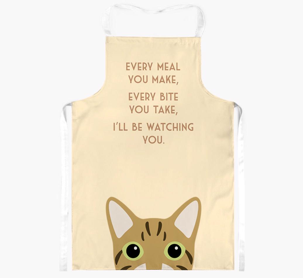 I'll Be Watching You: Personalized {breedShortName} Apron