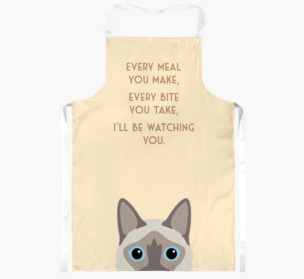 I'll Be Watching You: Personalized {breedShortName} Apron