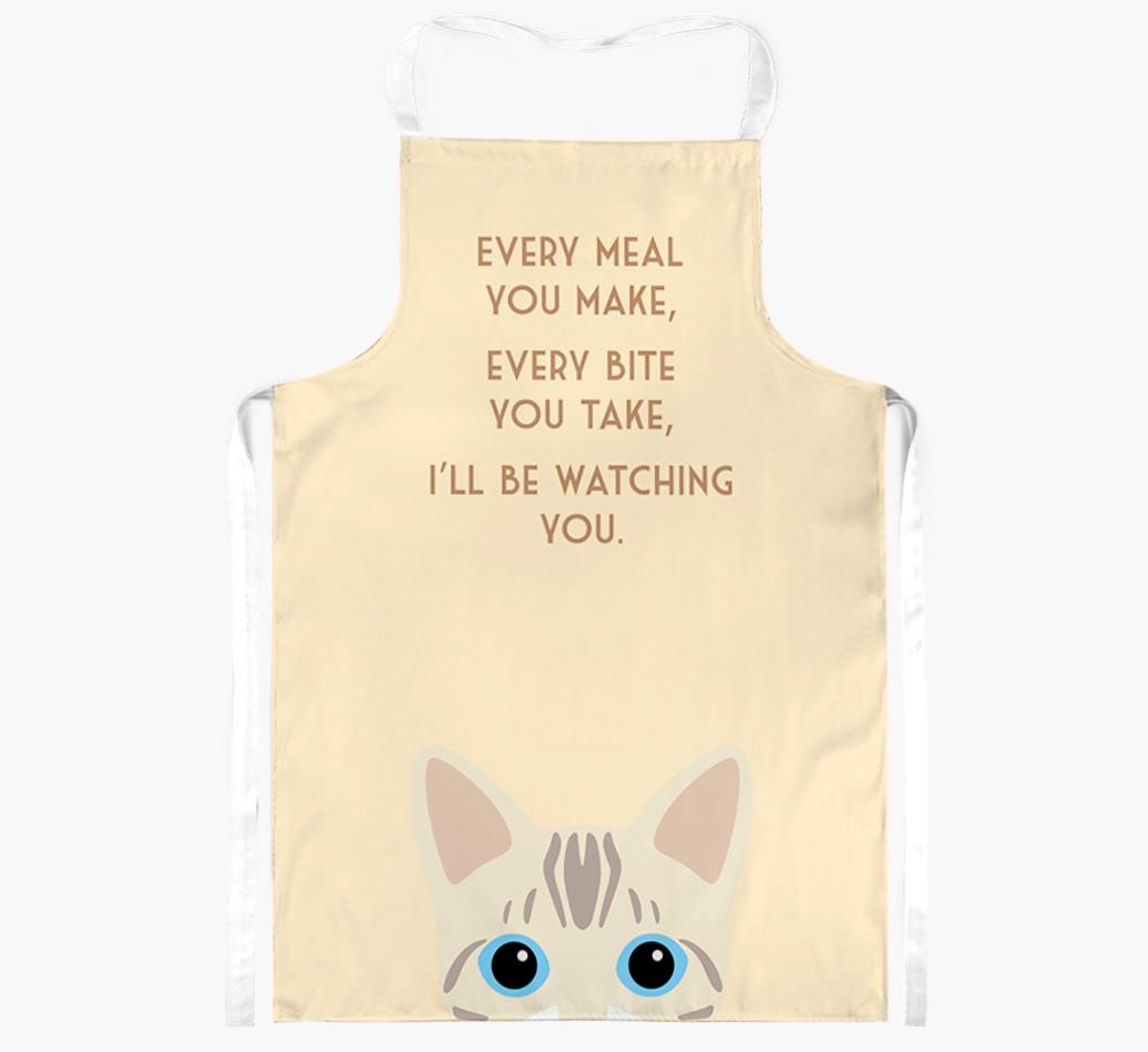 I'll Be Watching You: Personalized {breedShortName} Apron