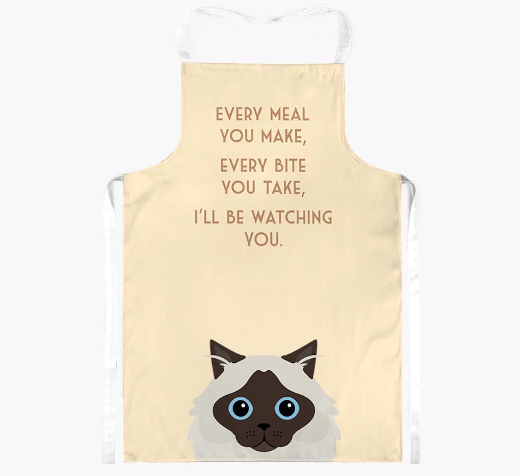 I'll Be Watching You: Personalized {breedShortName} Apron