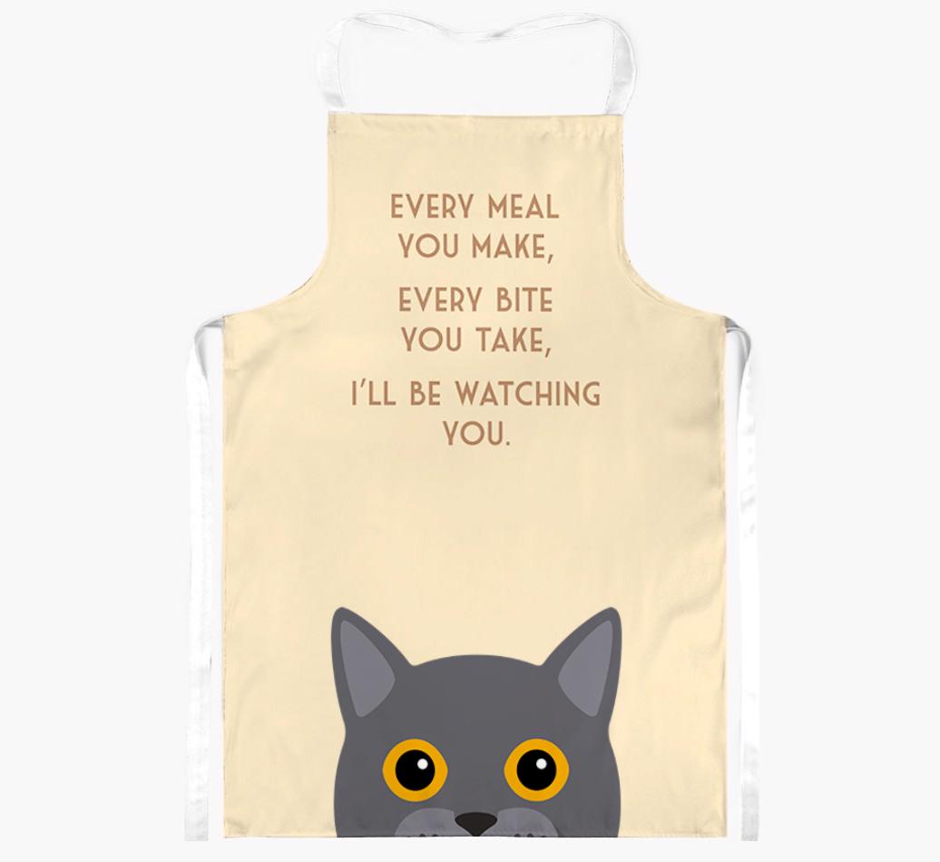 I'll Be Watching You: Personalized {breedShortName} Apron