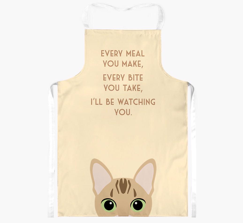 I'll Be Watching You: Personalized {breedShortName} Apron