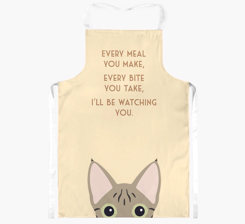 I'll Be Watching You: Personalized {breedShortName} Apron