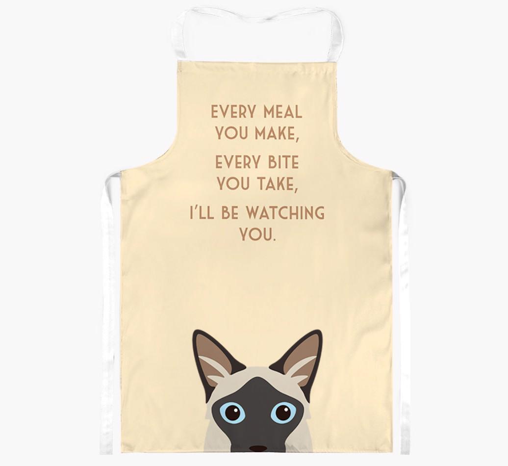 I'll Be Watching You: Personalized {breedShortName} Apron
