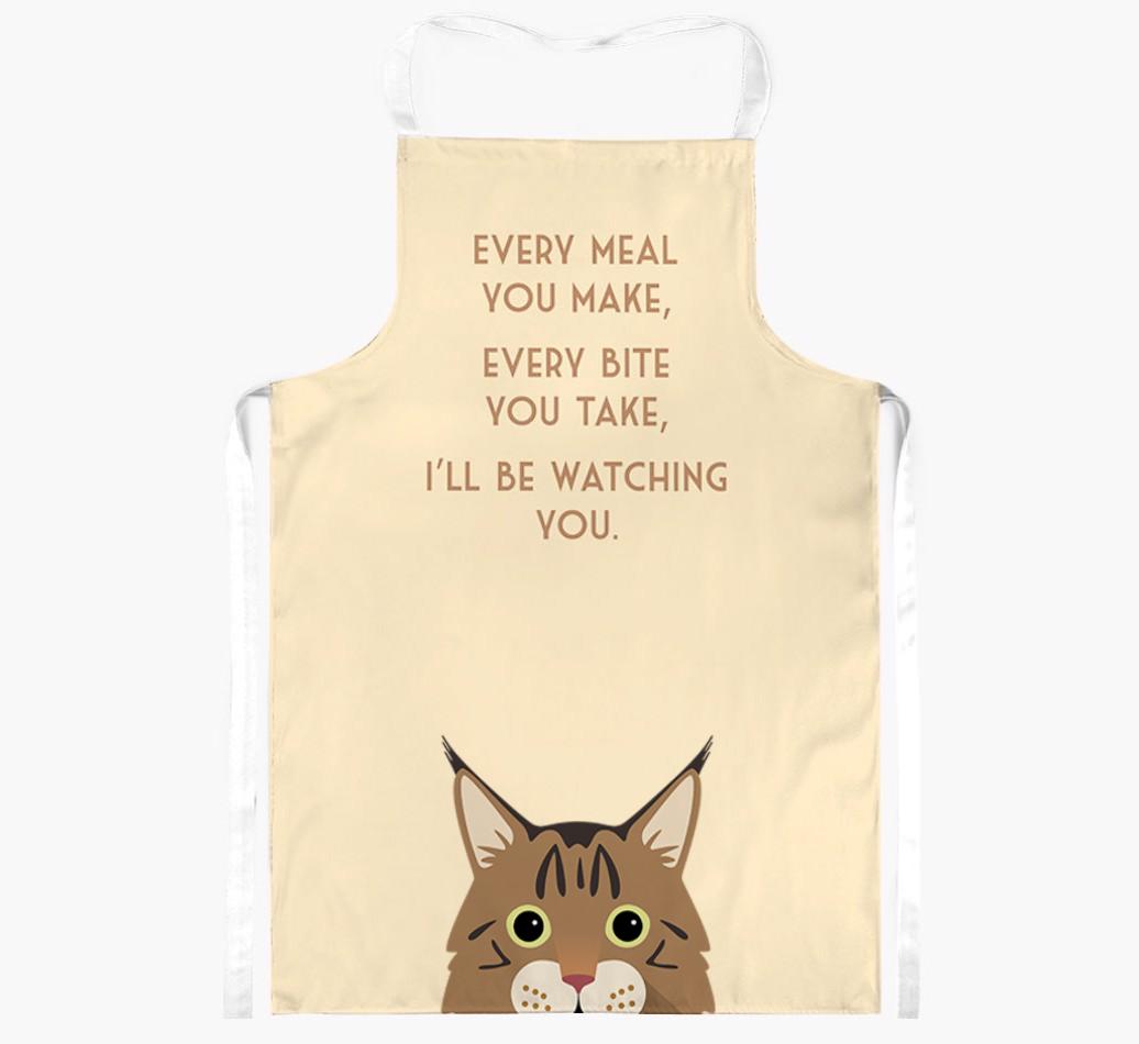 I'll Be Watching You: Personalized {breedShortName} Apron