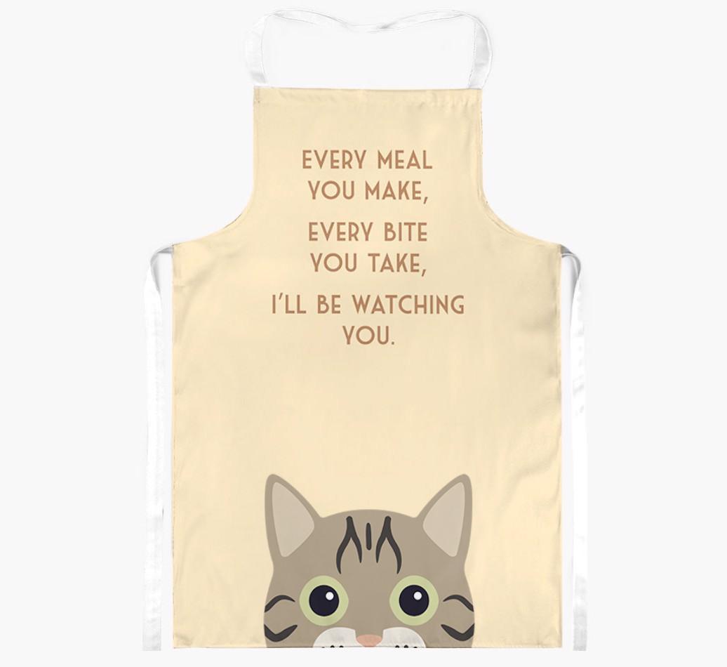 I'll Be Watching You: Personalized {breedShortName} Apron