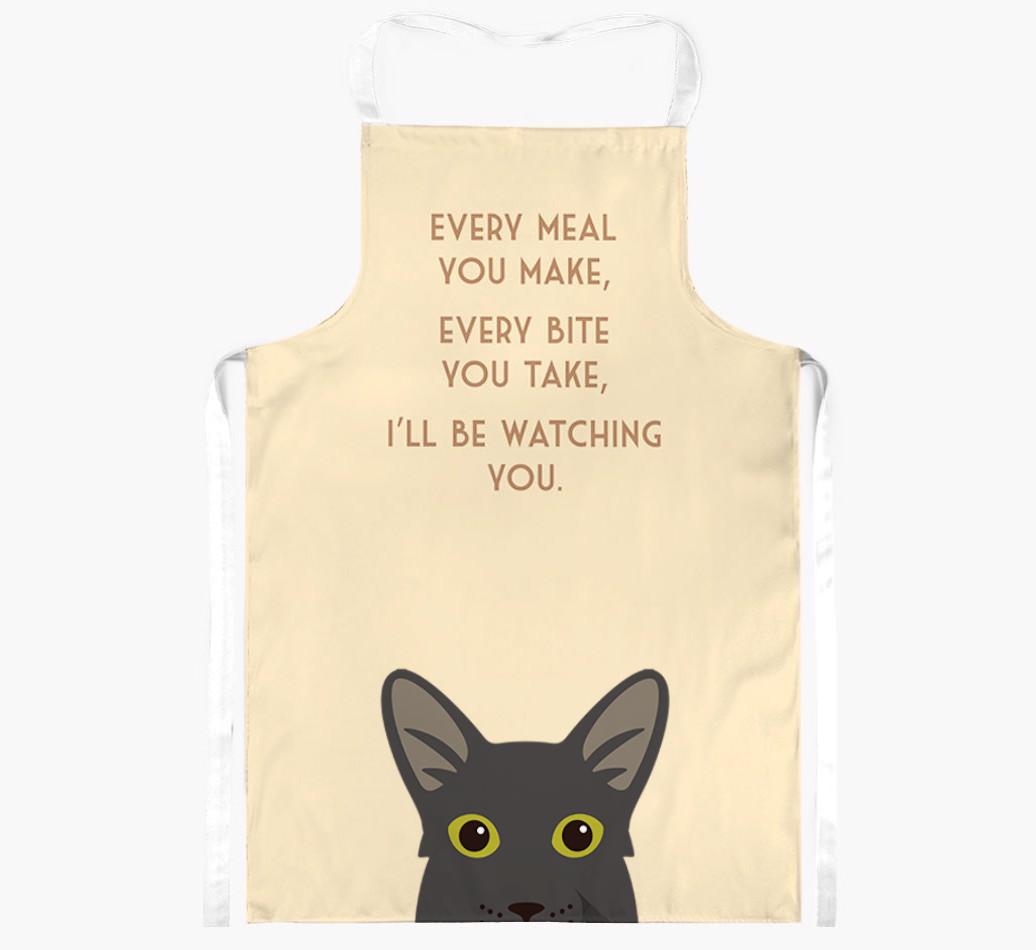 I'll Be Watching You: Personalized {breedShortName} Apron
