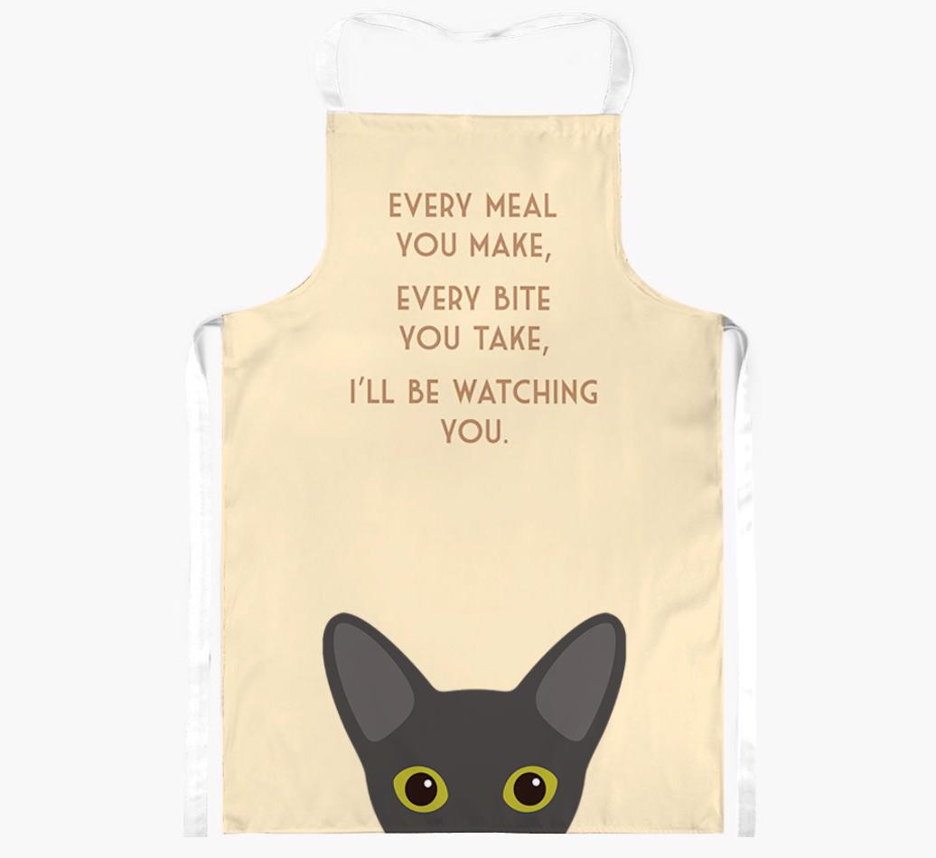 I'll Be Watching You: Personalized {breedShortName} Apron