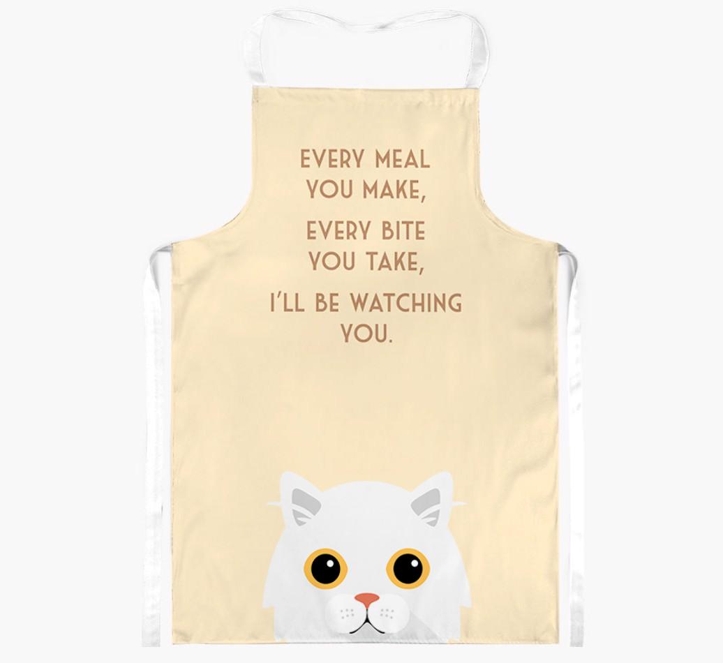 I'll Be Watching You: Personalized {breedShortName} Apron