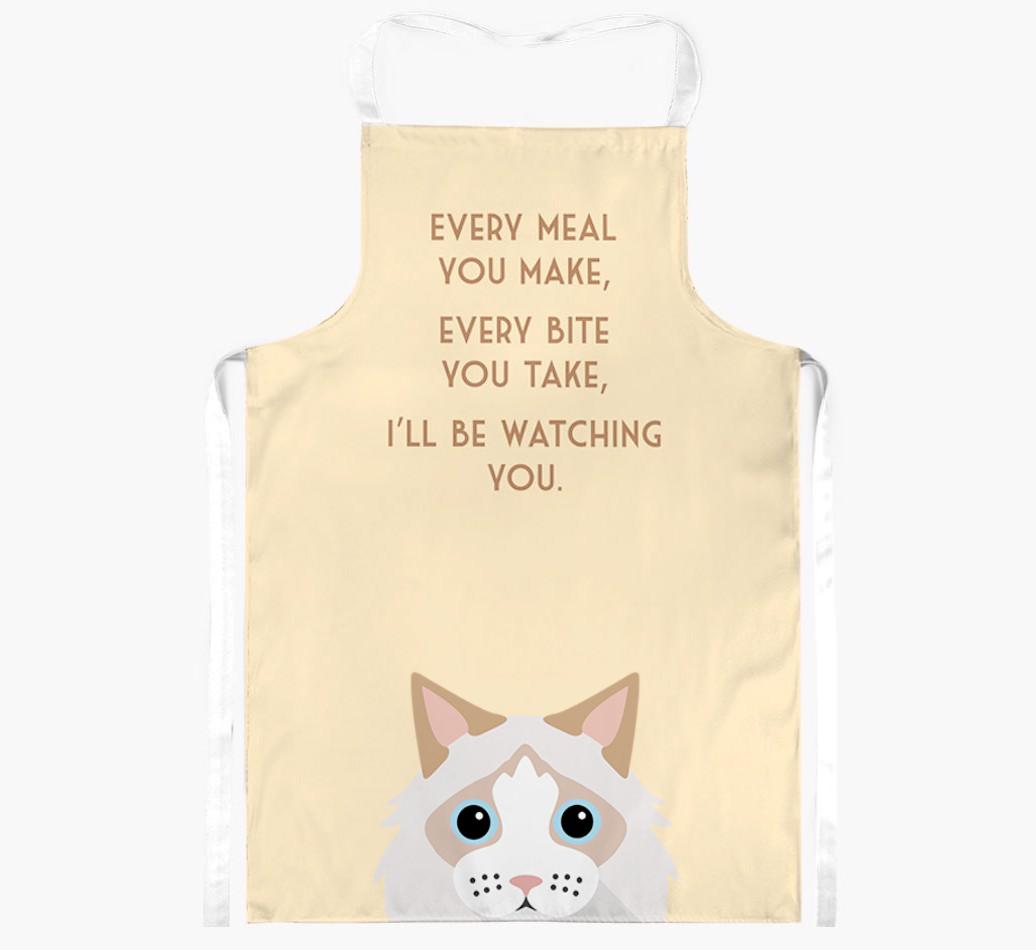 I'll Be Watching You: Personalized {breedShortName} Apron