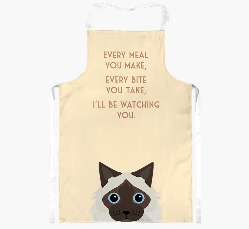 I'll Be Watching You: Personalized {breedShortName} Apron