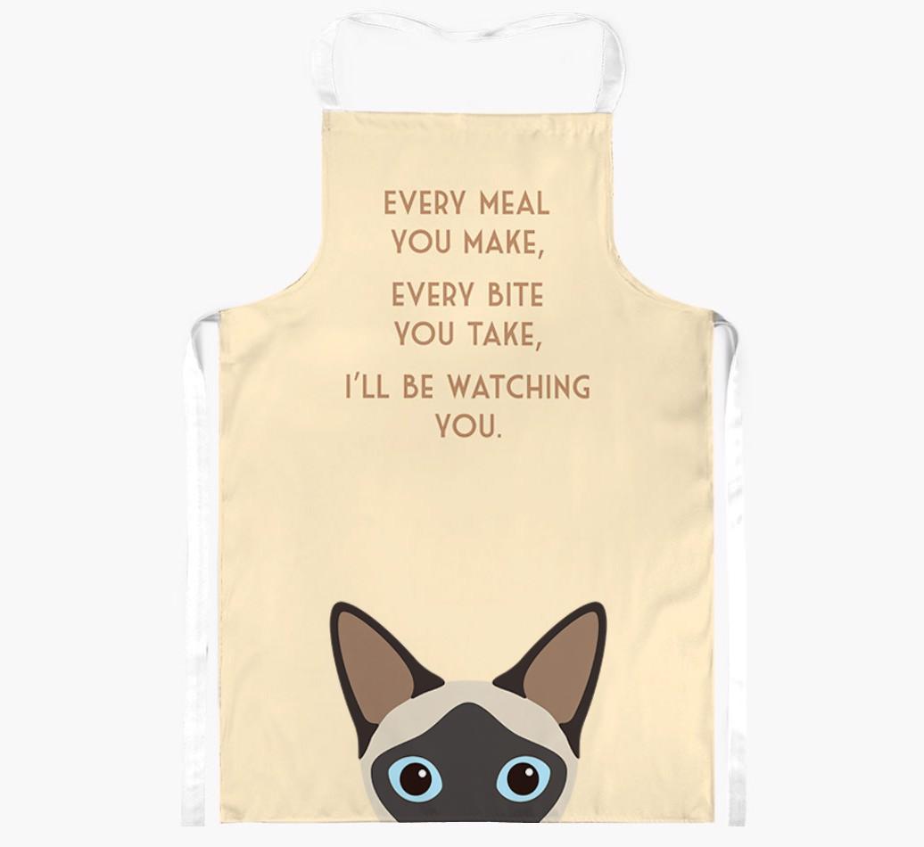 I'll Be Watching You: Personalized {breedShortName} Apron